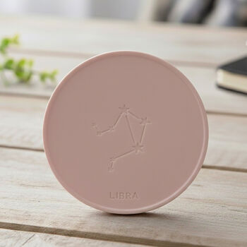 Libra Star Sign Birthday Gift Drinks Coaster, 4 of 10