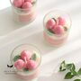 Personalised Gift Box Of A Set Of Two Strawberry Candle With Free Greeting Card, thumbnail 3 of 4