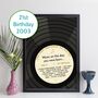 21st Birthday Print Music Day You Were Born Record 2003, thumbnail 1 of 12