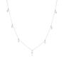 Sterling Silver Real Diamond Choker Necklace, thumbnail 2 of 4