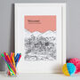 Personalised Worcester Print, thumbnail 2 of 10