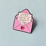 You're Doing A Great Job Pink Enamel Pin Badge, thumbnail 1 of 4