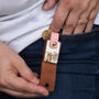 Personalised Photo And Initials Leather Keyring, thumbnail 3 of 4