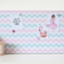 Pink And Blue Chevron Magnetic Noticeboard, thumbnail 2 of 3