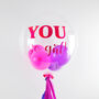 Personalised Neon Nerds Clear Bubble Balloon, thumbnail 1 of 5