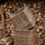 Square Rattan Log Basket, thumbnail 9 of 9