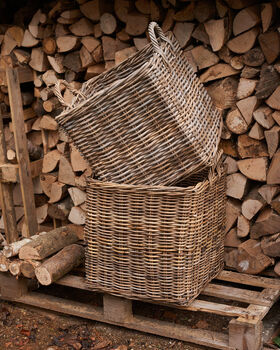 Square Rattan Log Basket, 9 of 9