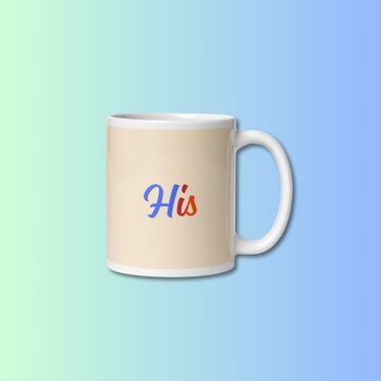 His / Hers Or Theirs Pronouns Ceramic Mug, 2 of 4