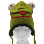 Frog Hand Knitted Woollen Animal Hat, thumbnail 5 of 5