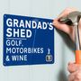 Personalised Grandad's Shed Road Sign, thumbnail 3 of 7