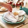 Personalised Embroidered White Linen Napkin, thumbnail 4 of 4