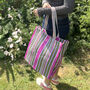 Respiin Recycled Woven Tote Bag, thumbnail 5 of 12