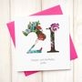 Personalised Floral Birthday Age Card, thumbnail 1 of 6