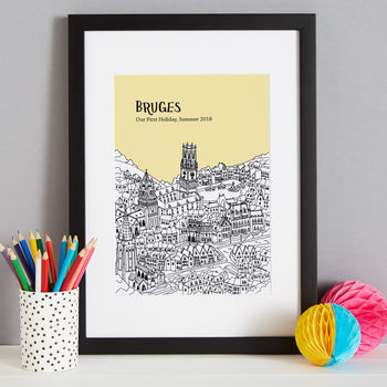 Personalised Bruges Print, 4 of 10