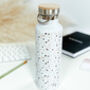 Terrazzo Thermal Water Bottle With Bamboo Lid, thumbnail 1 of 8