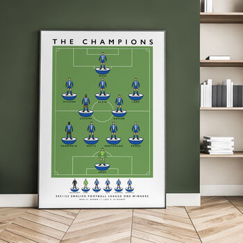 Wigan Athletic The Champions 21/22 Poster, 4 of 8