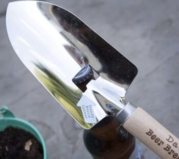 Personalised Gardening Trowel With Beer Bottle Opener, 3 of 3