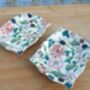 Set Of Two Handmade Soap Dishes In Bramble Design, thumbnail 4 of 6