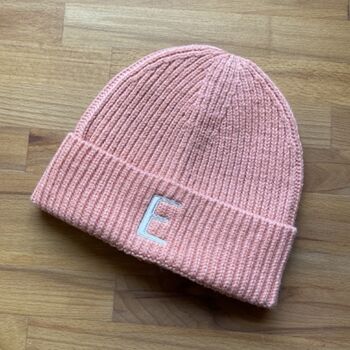 Junior Personalised Embroidered Beanie Hat, 4 of 8