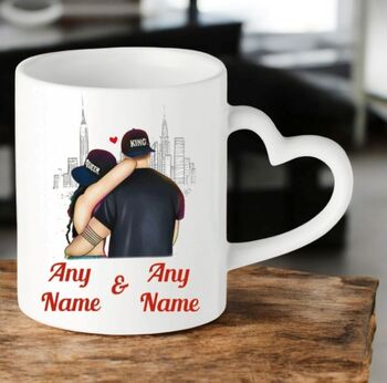 The Day I Met You, Personalised Cushion Or Mug, 4 of 5