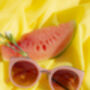 Pink Gold Rim Cat Eye Sunglasses, thumbnail 3 of 5