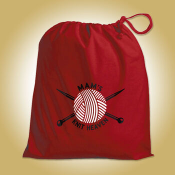 Personalised 'Knit Heaven' Knitting Bag, 3 of 6