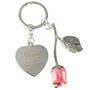 Personalised Silver Plated Mummy Rose Keyring, thumbnail 2 of 6