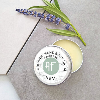 Hand And Lip Balm Organic And Vegan 'Heal' Personalised, 6 of 8