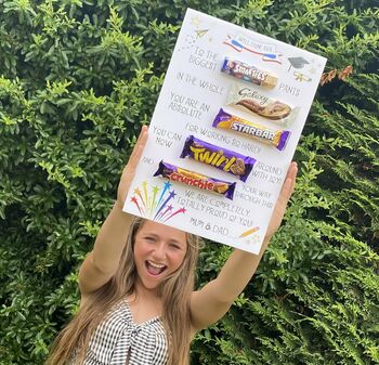 Personalised Exam Results Graduation Chocolate Board, 2 of 7