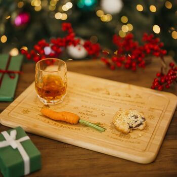 Personalised Christmas Eve Reindeer Treat Board, 9 of 11