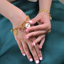 Customisable Hinged Link Paperclip Charm Bracelet, thumbnail 2 of 7
