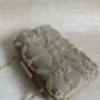 Gold Handcrafted Pearl Rectangular Clutch Bag, thumbnail 6 of 9