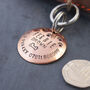 Personalised Copper Pet ID Tag With Bone And Paw Prints, thumbnail 5 of 7