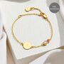 Mother And Daughter 18ct Gold Plated Gemstone Bracelet – Personalised Gemstone Keepsake, thumbnail 1 of 5