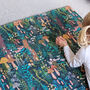 Magical Woodland Mushroom Quilted Baby Playmat, thumbnail 1 of 6