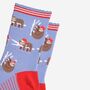 Women's Bamboo Socks Christmas Sloth, thumbnail 3 of 5