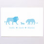 Personalised Lion Family Print, thumbnail 5 of 8
