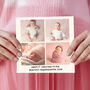 Personalised Four Photo Grandaughter Christmas Card, thumbnail 1 of 5