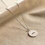 Personalised Hammered Disc Name Necklace, thumbnail 1 of 7