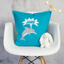 Personalised Dolphin Cushion, thumbnail 1 of 2