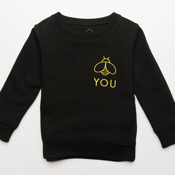 'Bee You' Embroidered Organic Children's Sweatshirt, 10 of 10