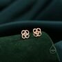 Sterling Silver Celtic Knot Stud Earrings, thumbnail 6 of 11