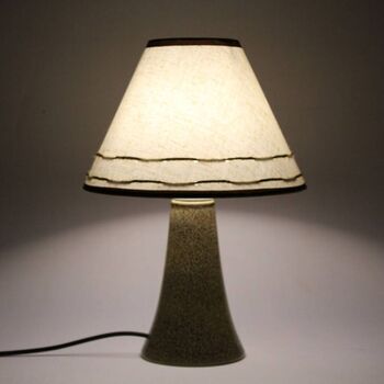 Floral Fabric And Ceramic Table Lamp Brown Leopard Base, 5 of 10
