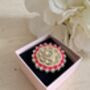 Pink Pearl Meenakari Gold Ring, thumbnail 3 of 6