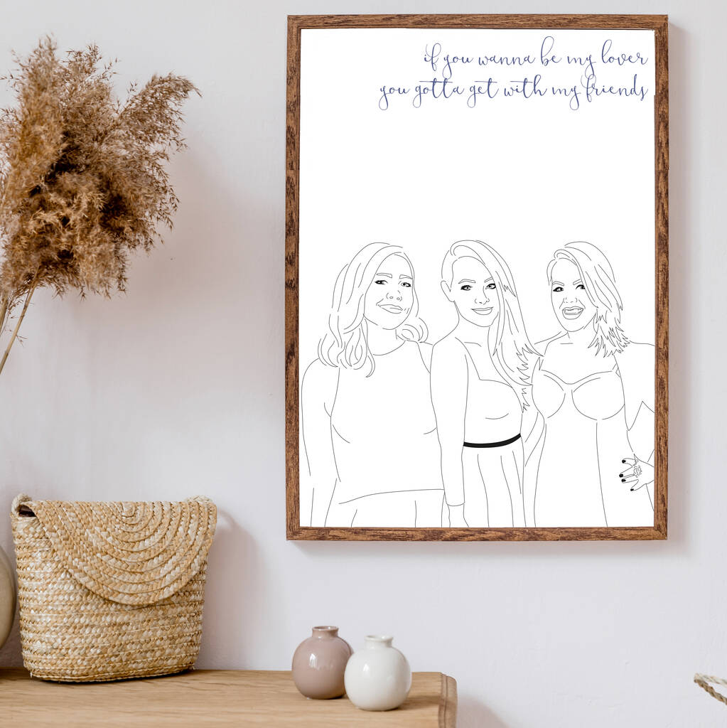 Buy Best Friend Gifts Personalized, Best Friend Birthday Gifts for Her, Friendship  Gift, One Line Drawing, Gift for Best Friend, One Line Art Online in India  - Etsy