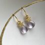 Aaa Pink Amethyst And Star Drop Earrings, thumbnail 7 of 9