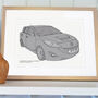 Bespoke Car Sketch, thumbnail 4 of 8