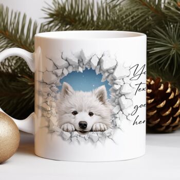 Personalised Christmas Samoyed Break Through, 8 of 10