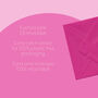 Fuchsia Pink Cow Illustrated Blank Greeting Card, thumbnail 9 of 11