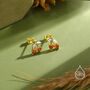 Sterling Silver Cherry Stud Earrings, thumbnail 8 of 12